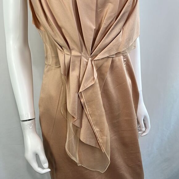 Margareth & Moi Pink Pleated with Chiffon Dress - Picture 8 of 12